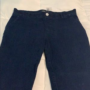 Dark wash boot cut jeans